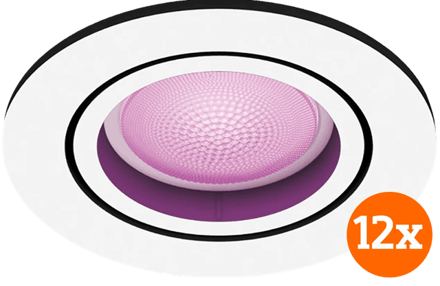 Detalle de Philips Hue Centura Einbaustrahler Weiß 12er-Pack