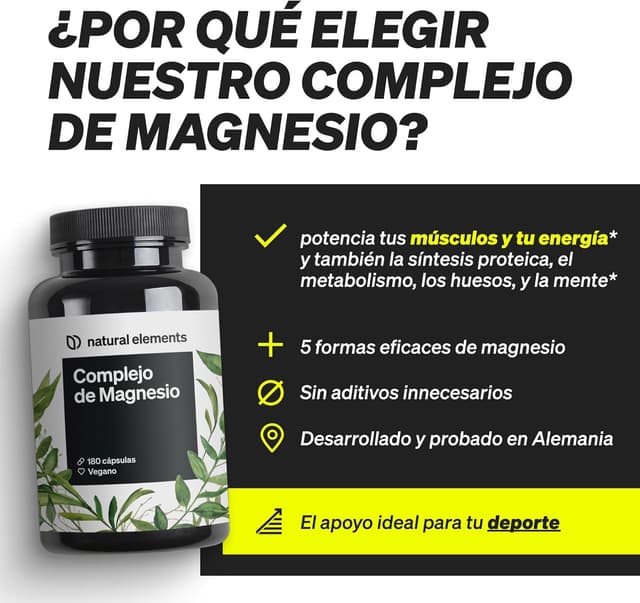 Thumbnail 2 de Complejo de Magnesio Premium 400 mg 🧪 Vegano y probado