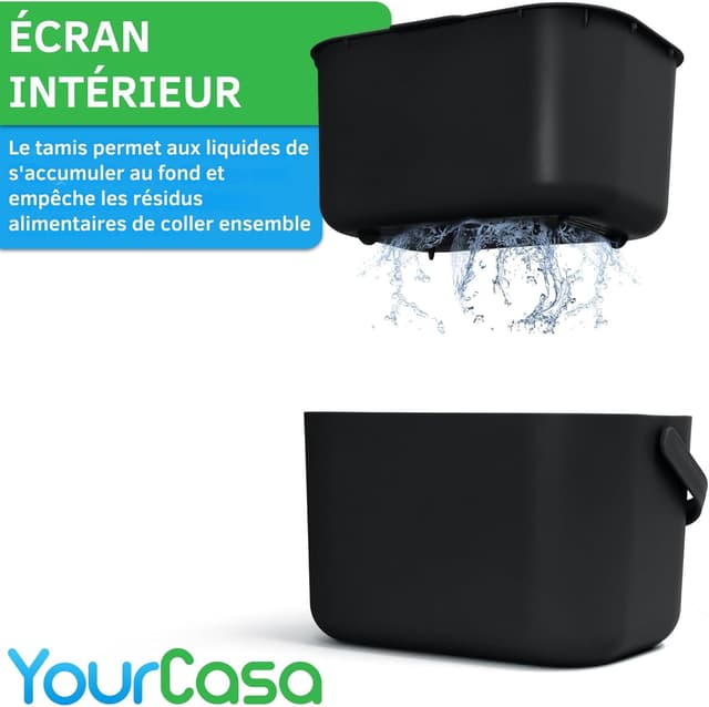 Detalle 2 de YourCasa Biomülleimer Küche 5 l für Biomüll