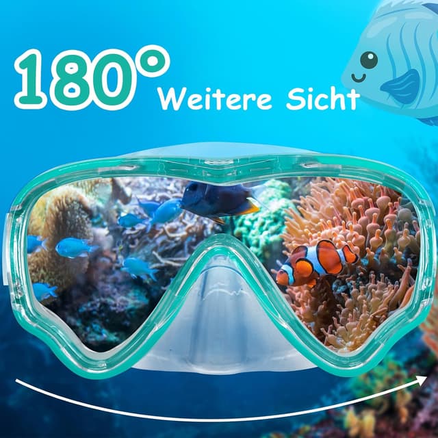 Detalle 2 de Vvinca Taucherbrille Kinder mit 180° Panorama