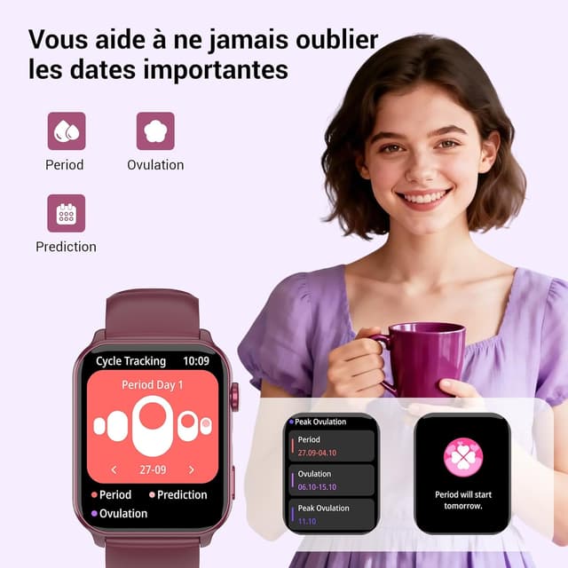 Thumbnail 5 de Baolubao Montre Connectée Femme 1,91″ HD