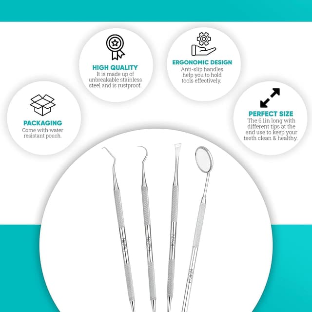 Detalle 1 de Zahnpflege Set 4-teilig Zahnsteinentferner