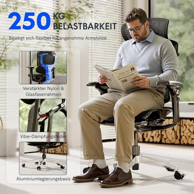 Thumbnail 2 de FLEXISPOT ErgoX Pro Ergonomischer Bürostuhl