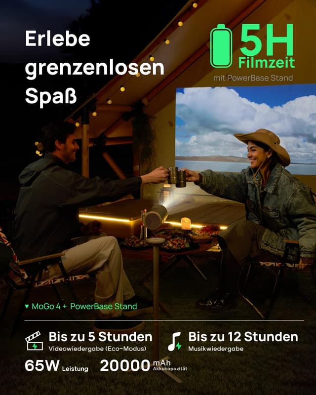 Thumbnail 5 de XGIMI MoGo 4 Mini Beamer 450 ISO-Lumen đź“˝