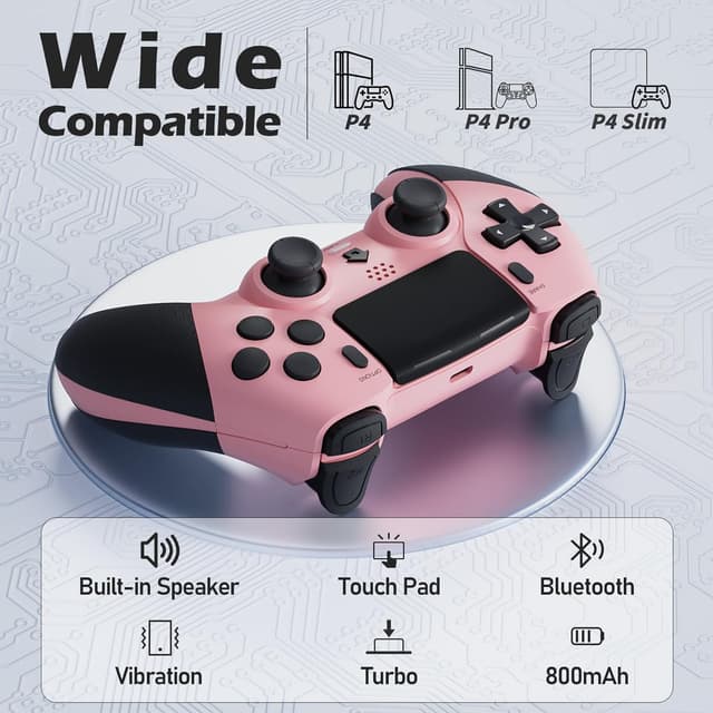 Detalle 2 de CHEREEKI PS4-Controller mit 800 mAh