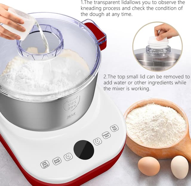 Thumbnail 2 de AIZIYO DoughChief 7.4Qt Electric Dough Mixer
