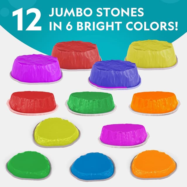 Thumbnail 1 de National Geographic Kids Jumbo Balance Stepping Stones 12 🧩