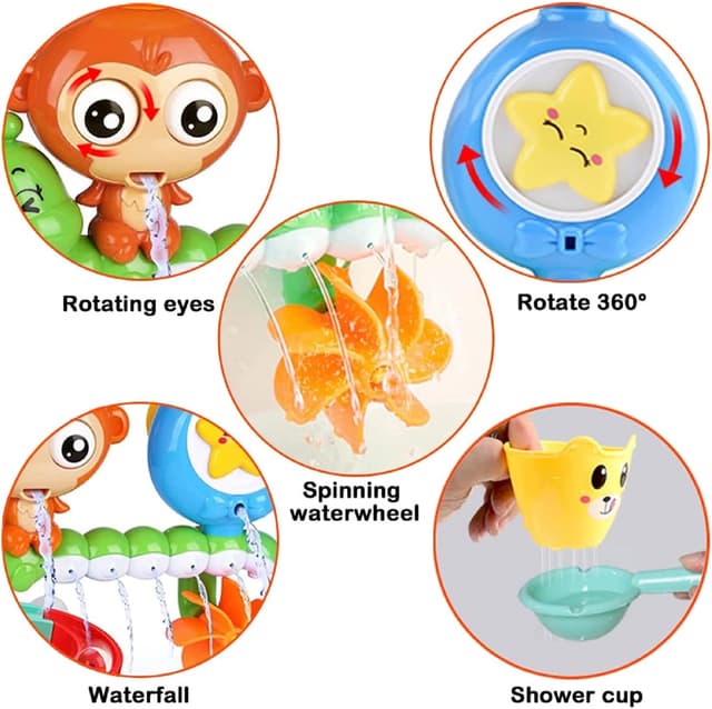 Detalle 2 de G-WACK Bath Toys for Toddlers, 2 Suction Cups