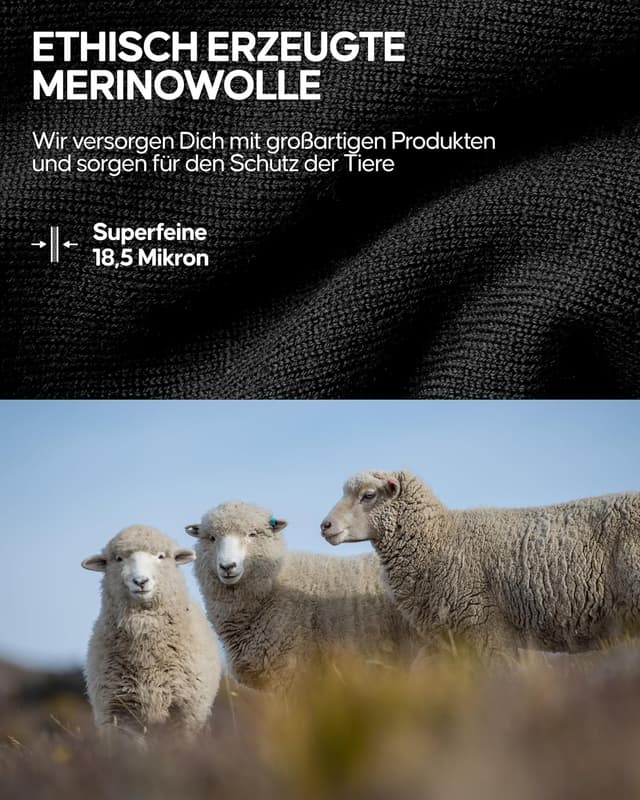 Thumbnail 4 de DANISH ENDURANCE Merino Schlauchschal 80% 🧣