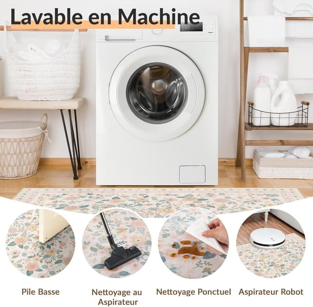 Detalle de INOVADAY tapis 120x180 floral bohème