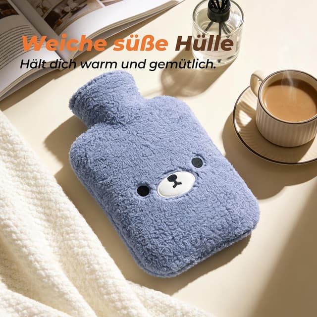 Thumbnail 5 de samply Wärmflasche 2 L Dunkelblauer Bär