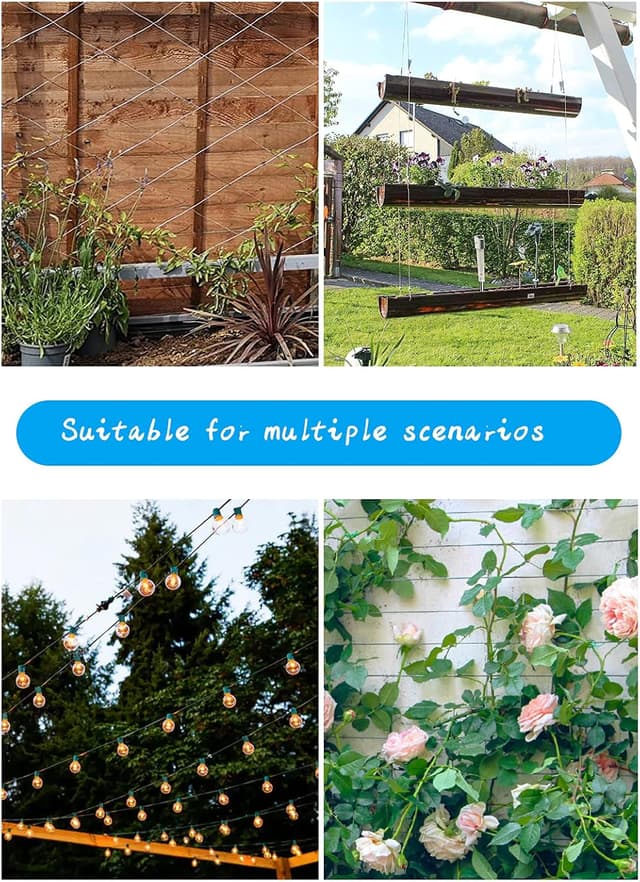 Detalle de Stainless steel cable kit 50m for hanging