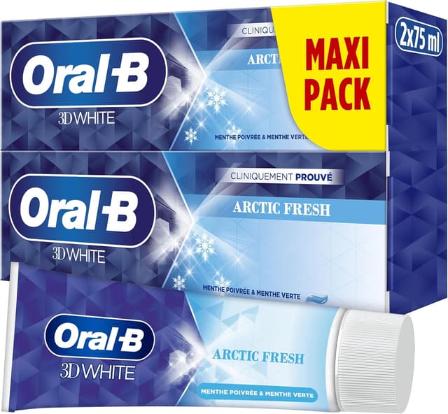 Imagen de Oral-B Dentifrice White Arctic Fresh 2x75ml en OfertitasTOP