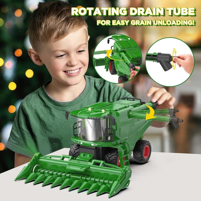 Thumbnail 3 de Uarzt Remote Control Combine Harvester 1/24 Scale 🚜