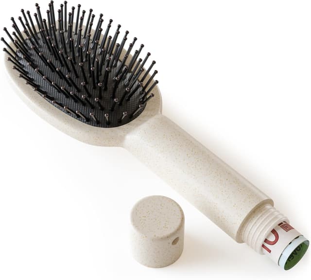 Detalle de Evergreen Labs Hair Brush with Secret Compartment (Small) – Discreet hidden safe for small valuables