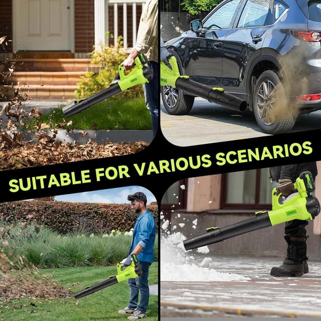 Detalle 2 de Soffiatore a batteria 20V 2×4,0Ah 🍃