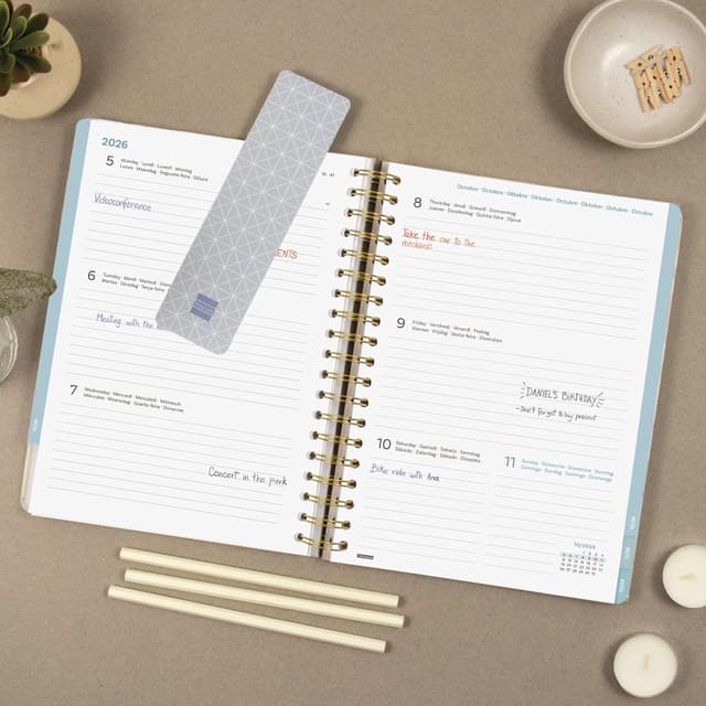 Detalle 2 de Finocam Agenda 2026 B5 settimanale 12 mesi