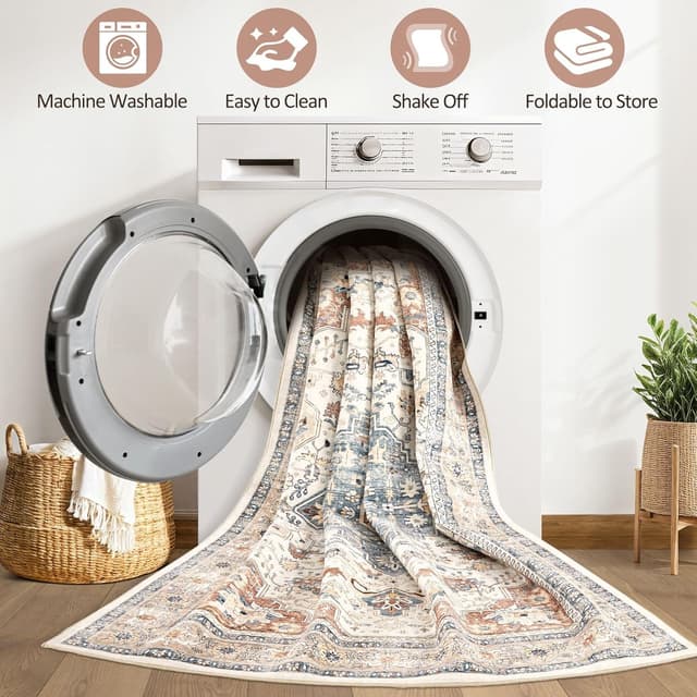 Detalle 2 de LOONGRUG 9x12 Area Rug for Living Room