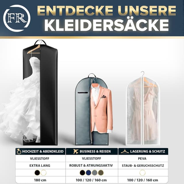 Detalle 2 de FiRiO Premium Anzugtasche 100 x 60 cm für Reise