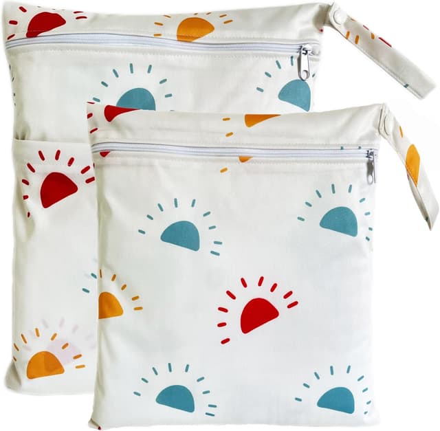 Thumbnail 6 de TRASUN Wet Bag für Kindergarten & Wickeln – Nasstasche im 2er-Set (Schwarzweiß)