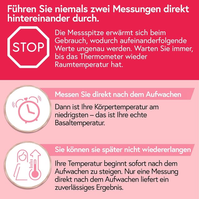 Thumbnail 6 de iProvèn Ovulationsthermometer Dual-Dezimal: Basalthermometer für präzise BBT-Auswertung