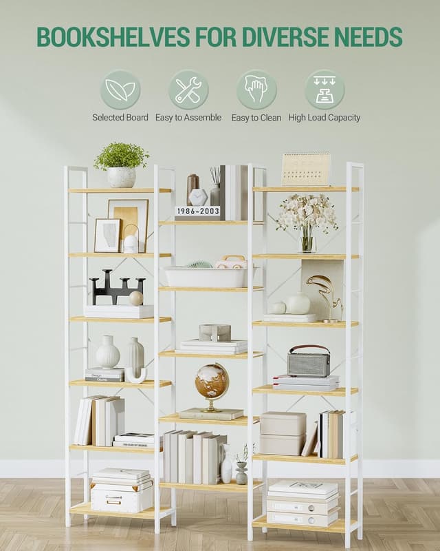 Thumbnail 2 de Hzuaneri Librería 17 estantes 24×152×186 cm