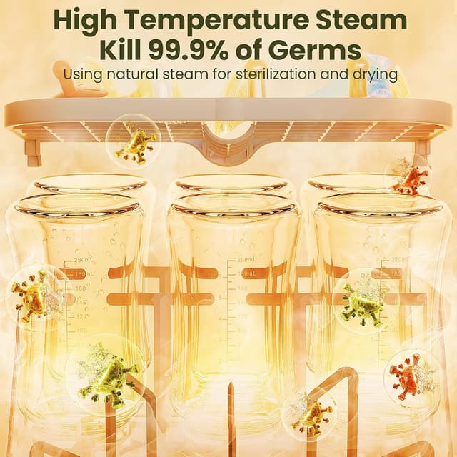 Detalle 2 de MOLWAY Upgraded Bottle Washer Pro (4-in-1) Baby Bottle Washer, Sterilizer & Dryer