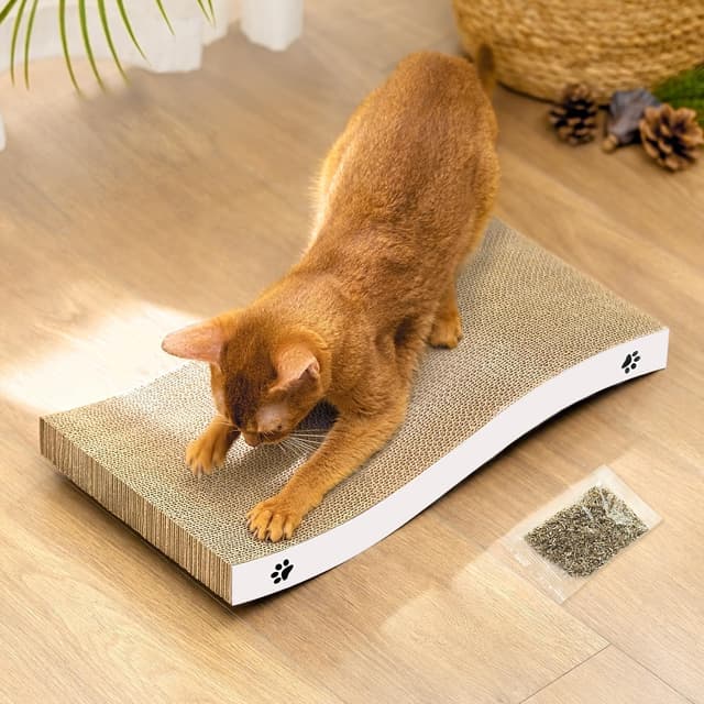 Detalle de Cat Scratching Board for Indoor Cats, Durable Medium 1 Pack 🐾?