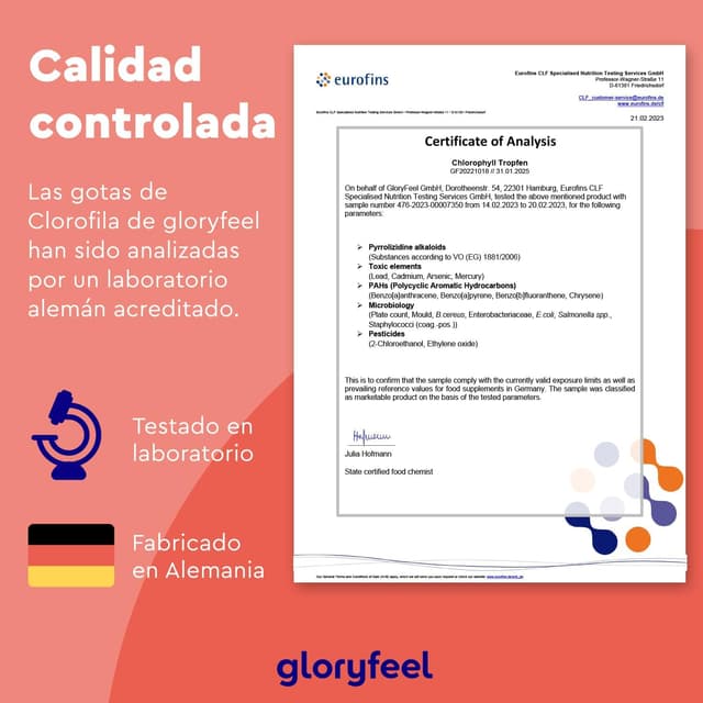 Thumbnail 3 de Clorofila Líquida Natural 50ml 🌿 - Vegana y Sin Aditivos