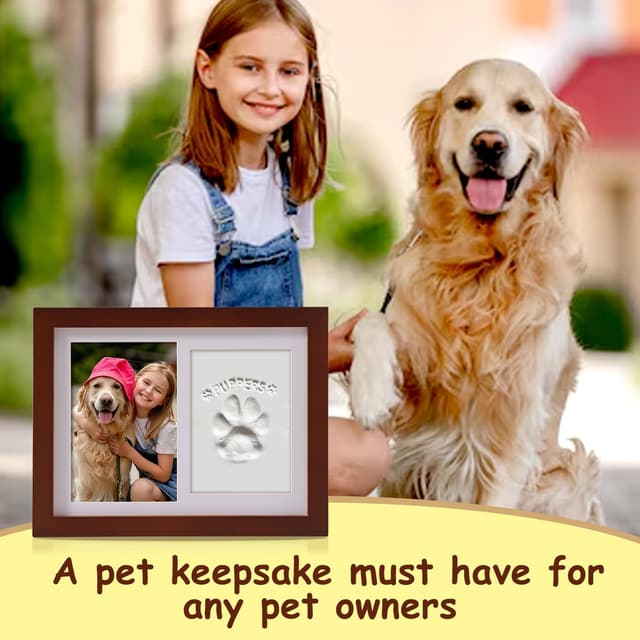 Thumbnail 6 de PewinGo Pet Memorial Frame (Dogs & Cats) with Paw Print Clay Imprint Kit for 6 x 4 Photo