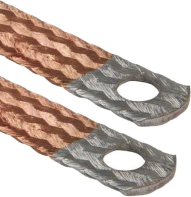 Detalle de Tresse de masse AUPROTEC 21 mm², extrémités étamées, longueur 400 mm (jusqu’à 80 A)