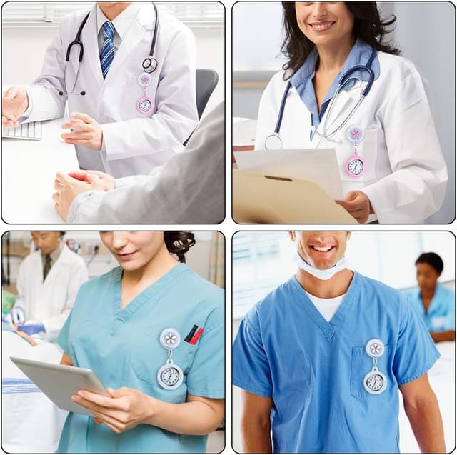 Thumbnail 5 de Vicloon Krankenschwesteruhr mit Clip und Leuchtzeiger