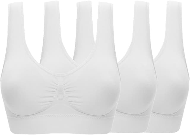 Detalle de ohlyah Women’s Seamless Wire-Free Bra with Removable Pads