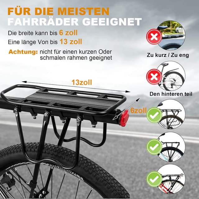 Thumbnail 6 de NDakter Haltbarkeit Fahrradtaschen für Gepäckträger – Doppeltasche, 35 l wasserdicht, reflektierend, erweiterbar