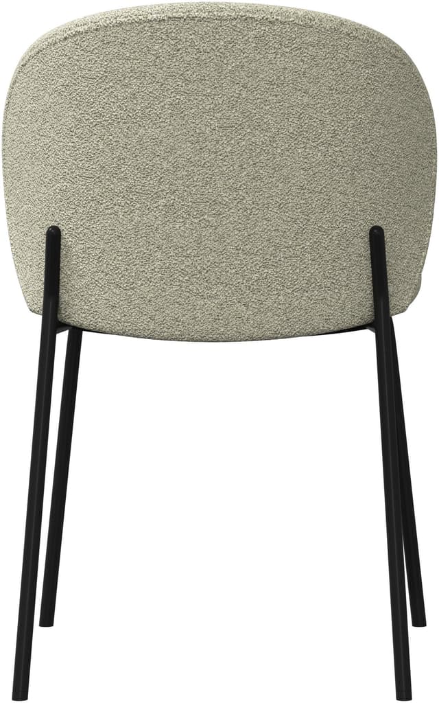 Detalle 2 de BoConcept Princeton — pack 2 sillas negras tela Lazio