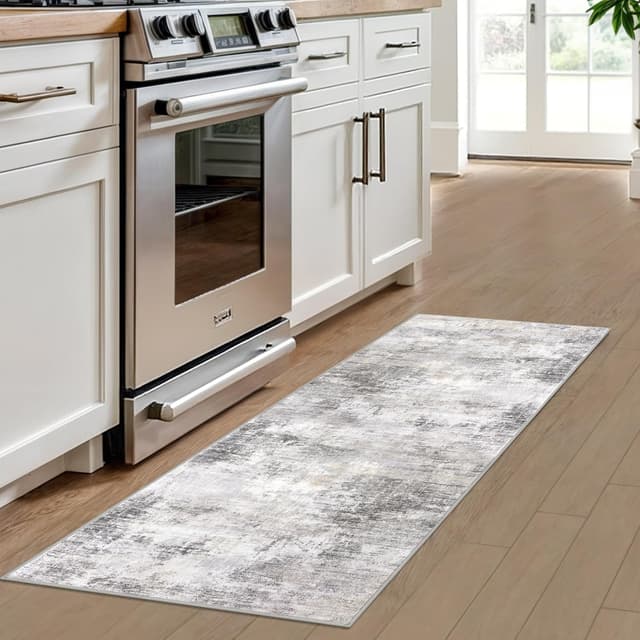 Detalle 2 de IOHOUZE Abstract Runner Rug 2x6 Ft washable hallway runner