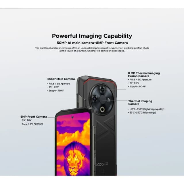 Thumbnail 2 de DOOGEE Fire 6 6GB/256GB, batería 10.400 mAh