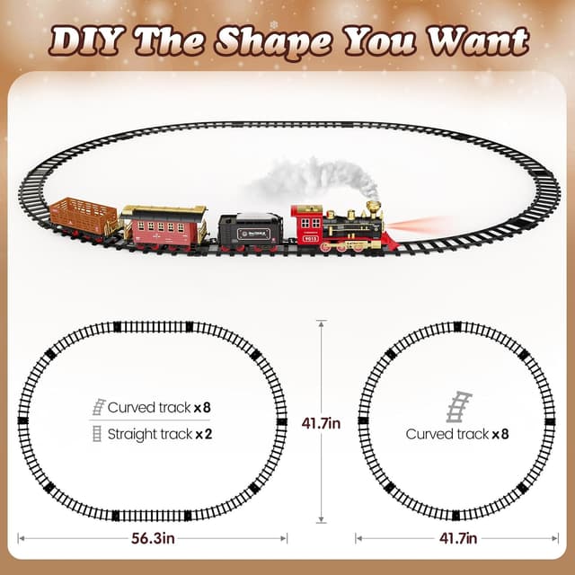 Detalle de Hot Bee Train Set 8 curved tracks remote