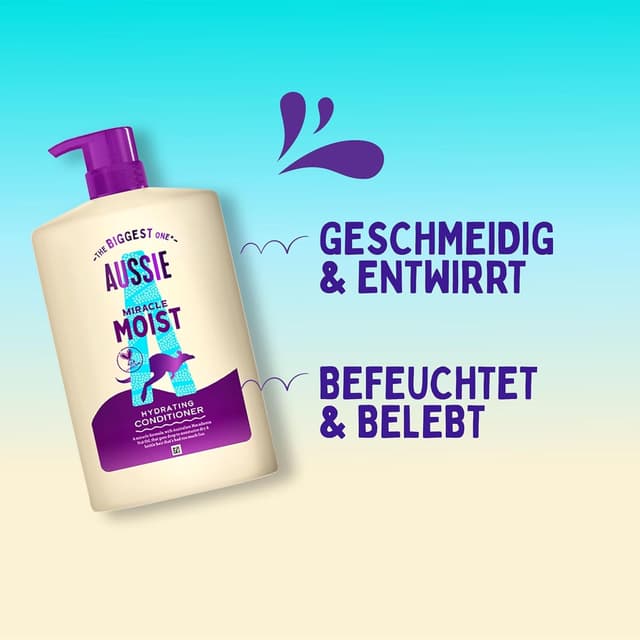 Thumbnail 1 de Aussie Miracle Moist Detangling Conditioner 1000ml
