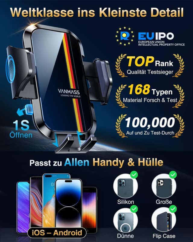 Thumbnail 5 de VANMASS 2026 Upgrade Handyhalterung 360°