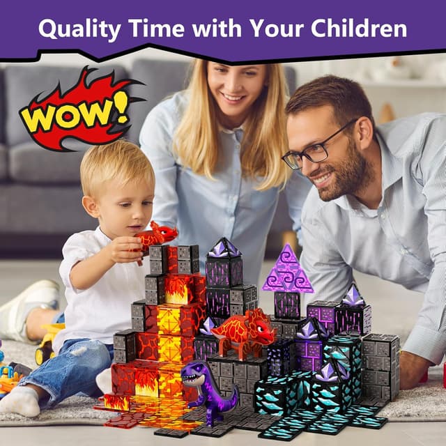 Thumbnail 4 de GobiDex Lava Cave Magnetic Tiles 3+ 🧩