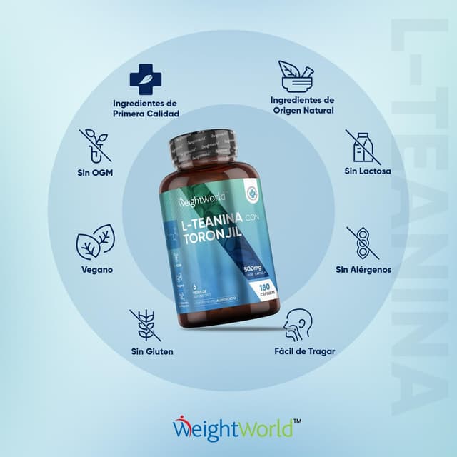 Thumbnail 6 de L Theanine 500mg con Toronjil 🌿 - 180 Cápsulas Veganas