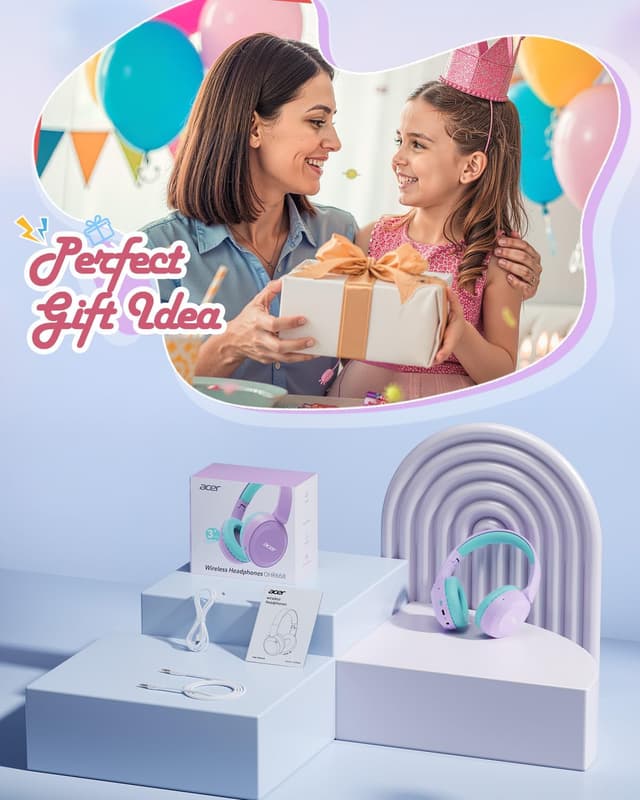 Thumbnail 4 de acer Kids Bluetooth Headphones 60H Playtime