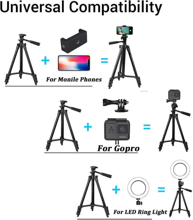 Detalle de LINKCOOL Phone tripod 42 inch aluminium