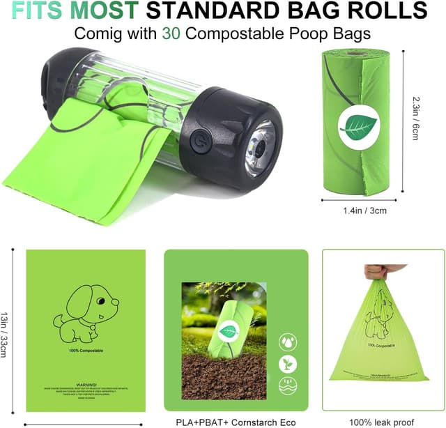 Thumbnail 6 de Tubasion Kotbeutelspender mit Licht 80 Lumen