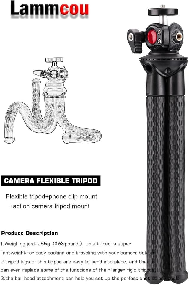 Thumbnail 4 de Lammcou Phone Tripod Flexible 30.5cm