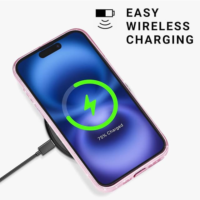 Thumbnail 4 de CaseLover Galaxy A15 Hülle Rosa Glitzer 5G