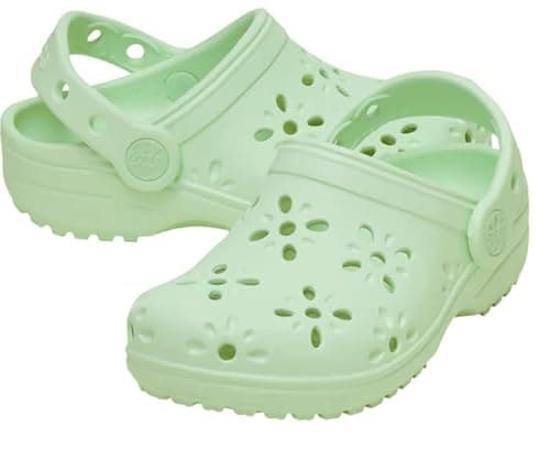 Thumbnail 5 de Crocs Classic Floral Cut Out Clog 🦶 Niños Jade 22/23 EU