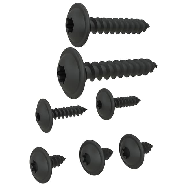 Thumbnail 6 de 100 AUPROTEC Viti autofilettanti 4,2 x 25 mm TORX mezza tonda flangiata zincata nera DIN 7049