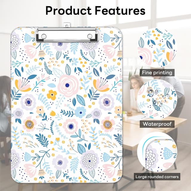 Thumbnail 5 de Klemmbrett A4 Letter mit Metallklammer